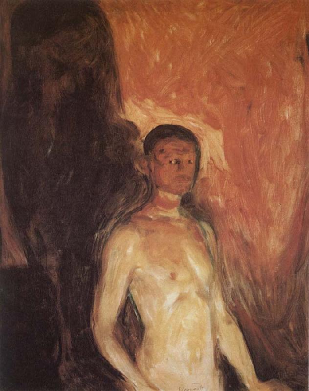 Edvard Munch The Self-Portrait of hell